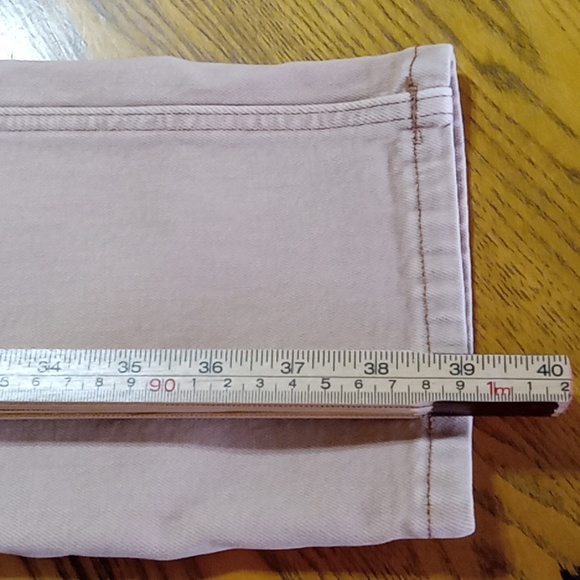 EVERLANE 25 SHORT Jeans Womens DENIM Pants New PINK PEACH WAY HIGH SLIM - Picture 4 of 9